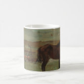 Pferde auf Wiese, Ölgemälde, Edgar Degas Kaffeetasse (Mittel)