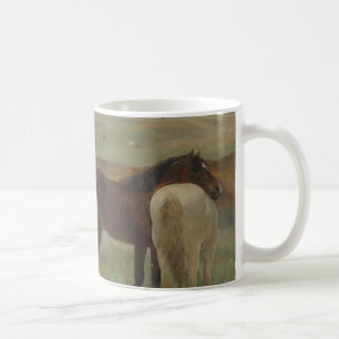 Pferde auf Wiese, Ölgemälde, Edgar Degas Kaffeetasse