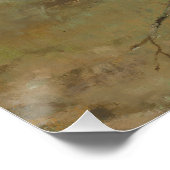 Pferde auf Wiese, Ölgemälde, Edgar Degas Poster (Ecke)
