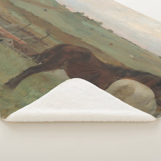 Pferde auf Wiese, Ölgemälde, Edgar Degas Sherpadecke (3/4)