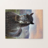 Pferde aus den USA. Puzzle (Horizontal)