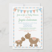 Pferde Baby Dusche Einladung Country Boy Blue (Vorderseite)