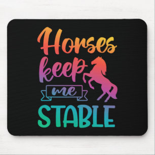 Pferde Behalt Me Stabile Reittour Girl Mousepad