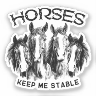 Pferde Behalten Stable - Pferde Tierliebhaber Aufkleber