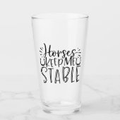 Pferde Behielt mich stabil Glas (Vorderseite)