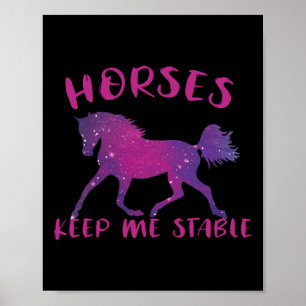 Pferde Behielt mich Stable Funny Horse Poster