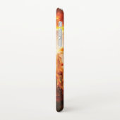 Pferde bei Sonnenuntergang Kissen iPhone Hülle (Linke Seite)