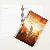 Pferde bei Sonnenuntergang Kissen Planer (Anzeige)