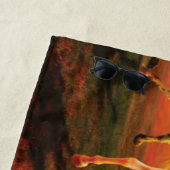 Pferde bei Sonnenuntergang Kissen Strandtuch (Beispiel)