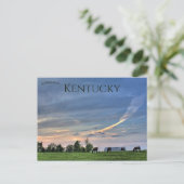 Pferde bei Sunset in Lexington Kentucky Postkarte (Stehend Vorderseite)