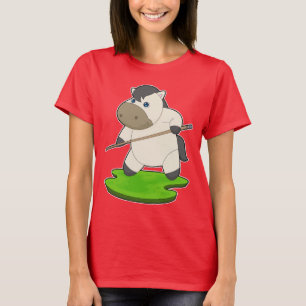 Pferde Billiard Queue T-Shirt