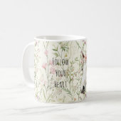 Pferde-Blumenkranz Kaffeetasse (Vorderseite Links)