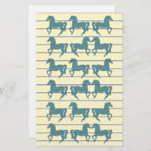 Pferde Briefpapier (Vorne/Hinten)