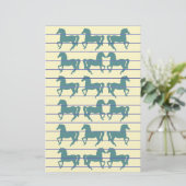 Pferde Briefpapier (Stehend Vorderseite)