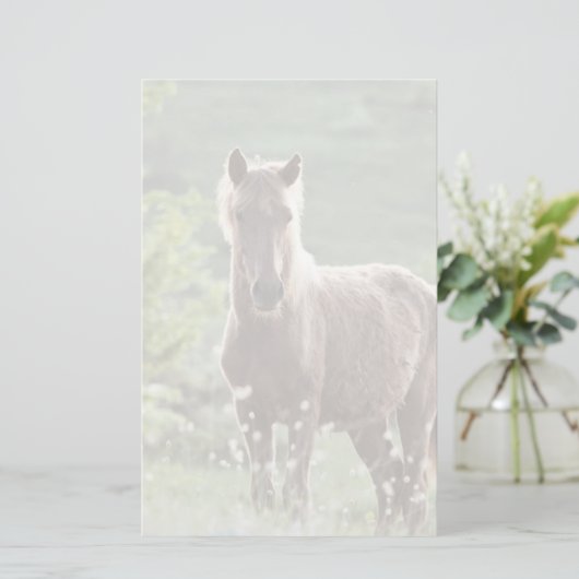 Pferde Briefpapier (Stehend Vorderseite)