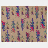 Pferde Brownish Fleecedecke (Vorderseite (Horizontal))