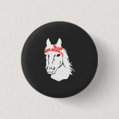 Pferde Button (Vorderseite)