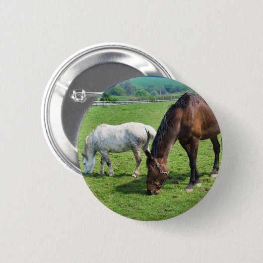 Pferde Button (Vorne & Hinten)