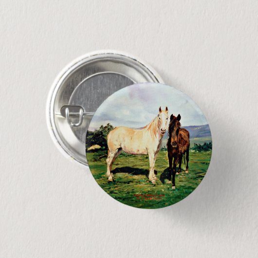 Pferde/Cabalos/Horses Button (Vorne & Hinten)