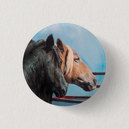 Pferde/Cabalos/Horses Button (Vorderseite)