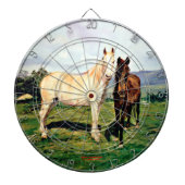 Pferde/Cabalos/Horses Dartscheibe (vorne)