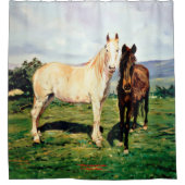 Pferde/Cabalos/Horses Duschvorhang (Vorderseite)
