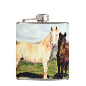 Pferde/Cabalos/Horses Flachmann (Vorderseite)