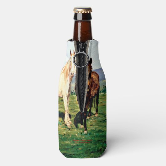 Pferde/Cabalos/Horses Flaschenkühler (Flasche Rückseite)