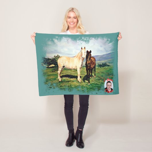 Pferde/Cabalos/Horses Fleecedecke (Beispiel)