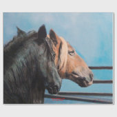 Pferde/Cabalos/Horses Geschenkpapier (Flach)