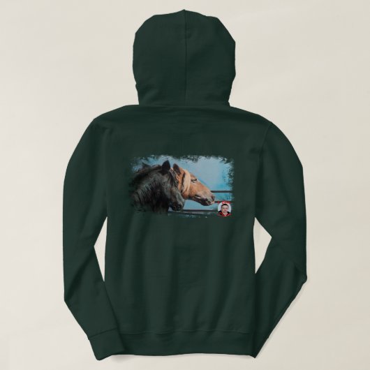 Pferde/Cabalos/Horses Hoodie (Design Rückseite)