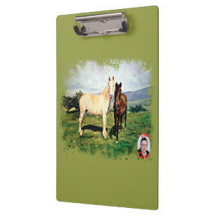 Pferde/Cabalos/Horses Klemmbrett