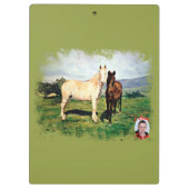 Pferde/Cabalos/Horses Klemmbrett (Rückseite)