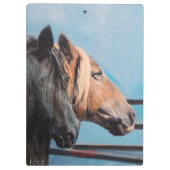 Pferde/Cabalos/Horses Klemmbrett (Rückseite)