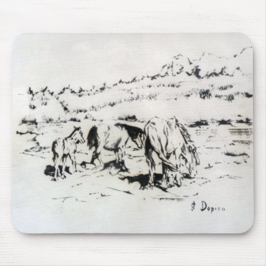 Pferde/Cabalos/Horses Mousepad (Vorne)
