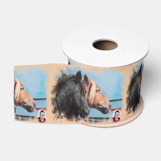 Pferde/Cabalos/Horses Ripsband (Spule)