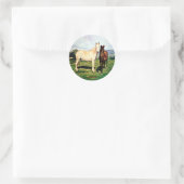 Pferde/Cabalos/Horses Runder Aufkleber (Tasche)
