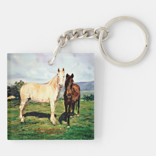 Pferde/Cabalos/Horses Schlüsselanhänger (Rückseite)