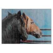 Pferde/Cabalos/Horses Schneidebrett (Vorderseite)