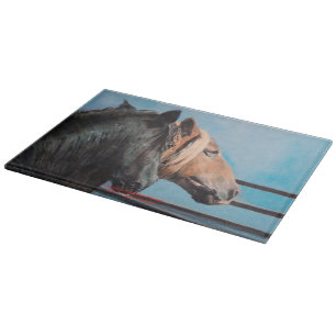 Pferde/Cabalos/Horses Schneidebrett