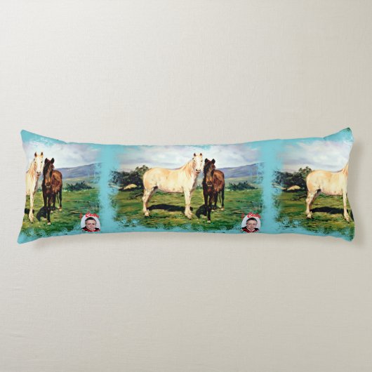 Pferde/Cabalos/Horses Seitenschläferkissen (Vorderseite)