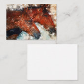 Pferde Couple Visitenkarte (Vorne/Hinten)