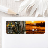 Pferde Cowboy Boots Field Sunset (Insitu)