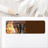 Pferde Cowboy Boots Rustic Barn Board (Insitu)