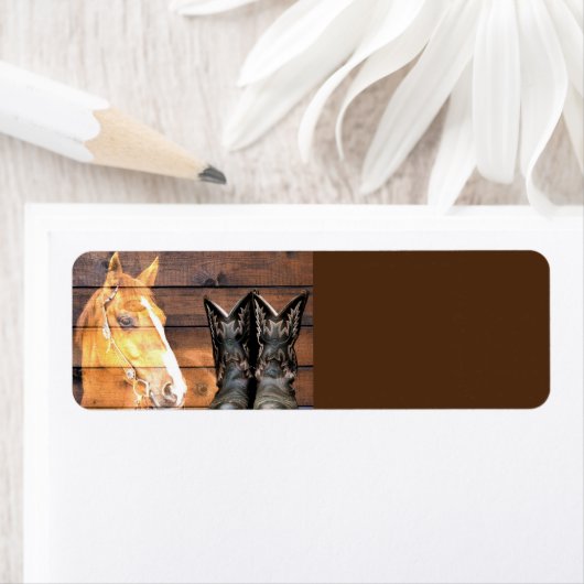 Pferde Cowboy Boots Rustic Barn Board (Insitu)