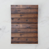 Pferde Cowboy Boots Rustic Barn Board Dankeskarte (Innenseite)