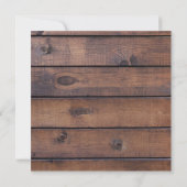 Pferde Cowboy Boots Rustic Barn Board Einladung (Rückseite)
