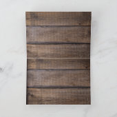 Pferde Cowboy Boots Sunflowers Rustic Barn Board Einladung (Innenseite)