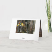 Pferde Cowboy Boots Sunflowers Rustic Barn Board Karte (Rückseite)