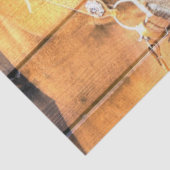 Pferde Cowboy Stiefel Rustikales Barn Board Seidenpapier (Detail)